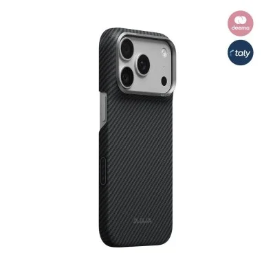 Pitaka Classic (Twill) Edge Case for iPhone 18 Pro Max - Black Grey